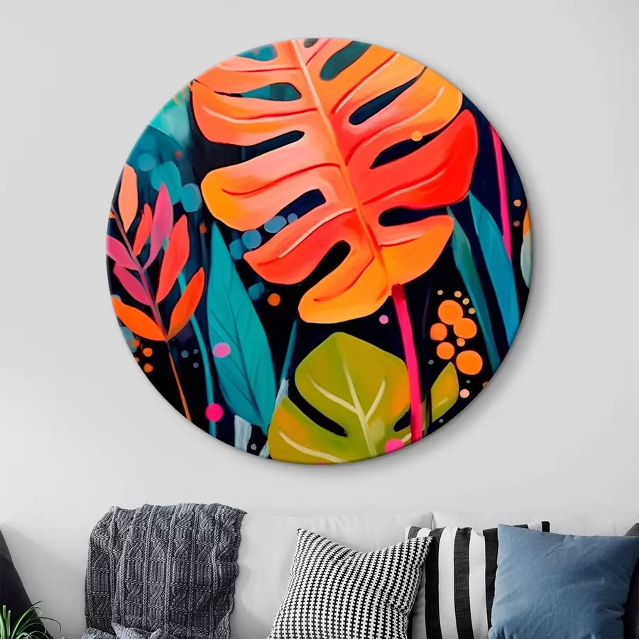  Schilderijen Tropische bladeren r45308