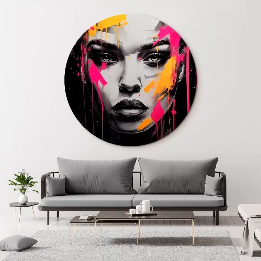  Peintures Portrait de femme en noir et blanc r45319