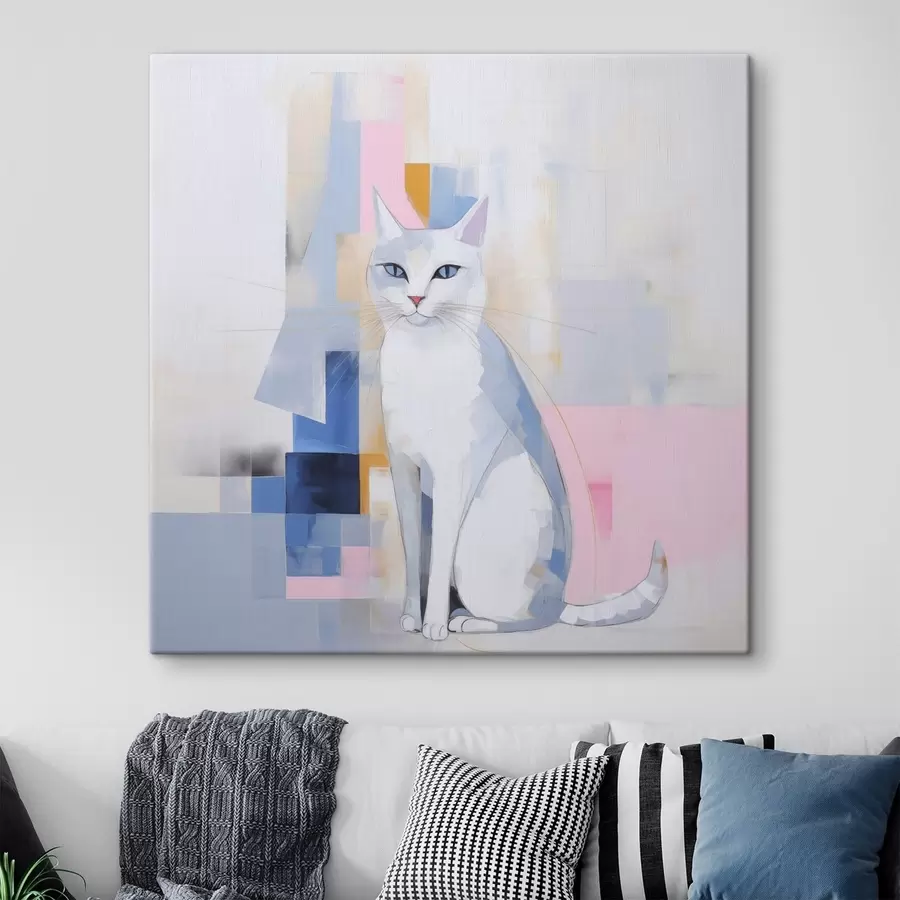  Peintures Chat abstrait s45359