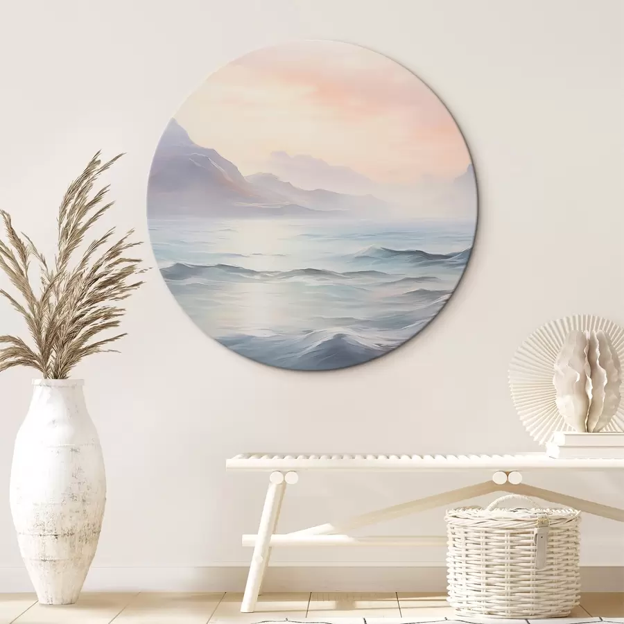  Schilderijen Meer in de buurt van de bergen imitatie van het schilderij r45344