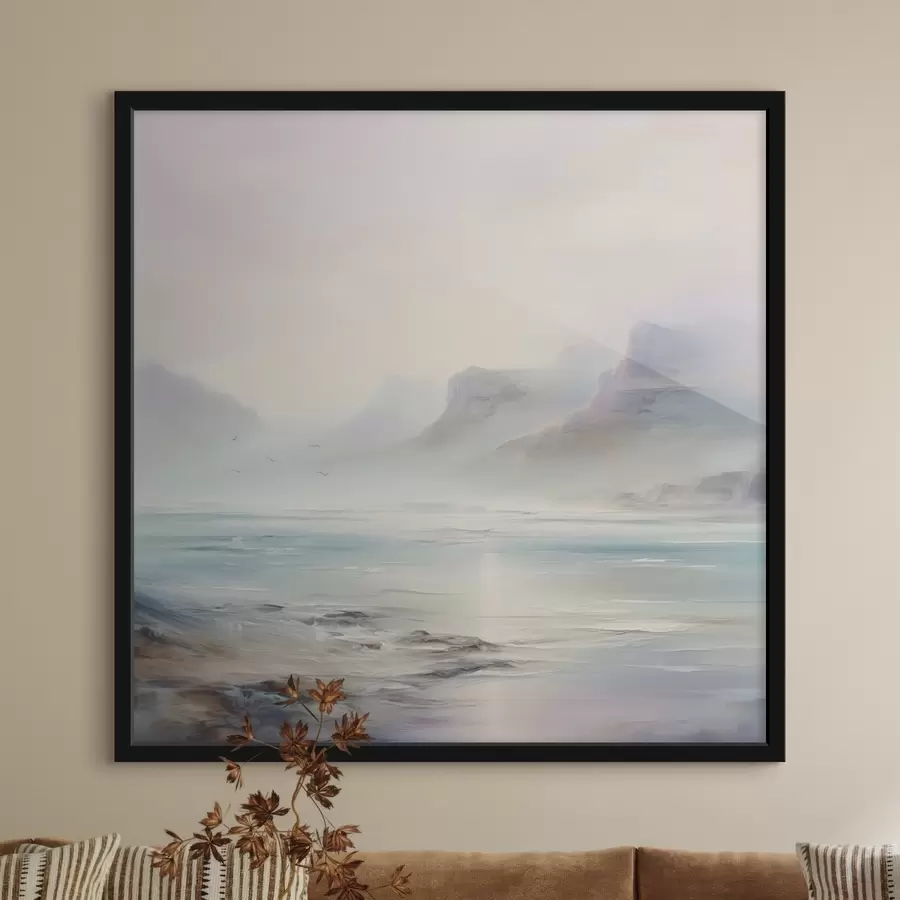 Papier peint photo Peinture d'imitation de lac f45352