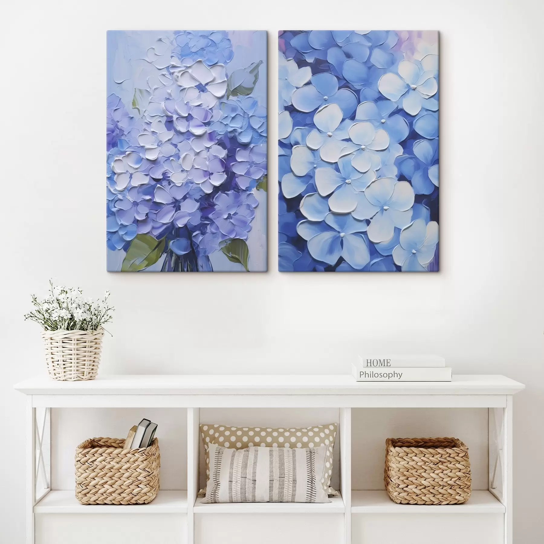  Peintures Peinture imitation hortensia m00591