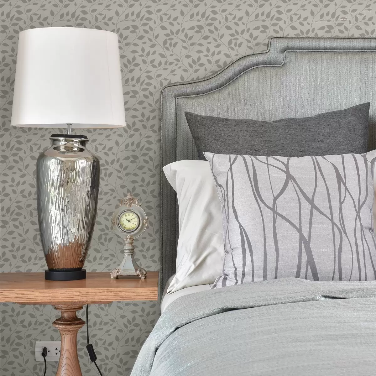 Papier peint Vignes monochromes sur toile finement texturée a00386