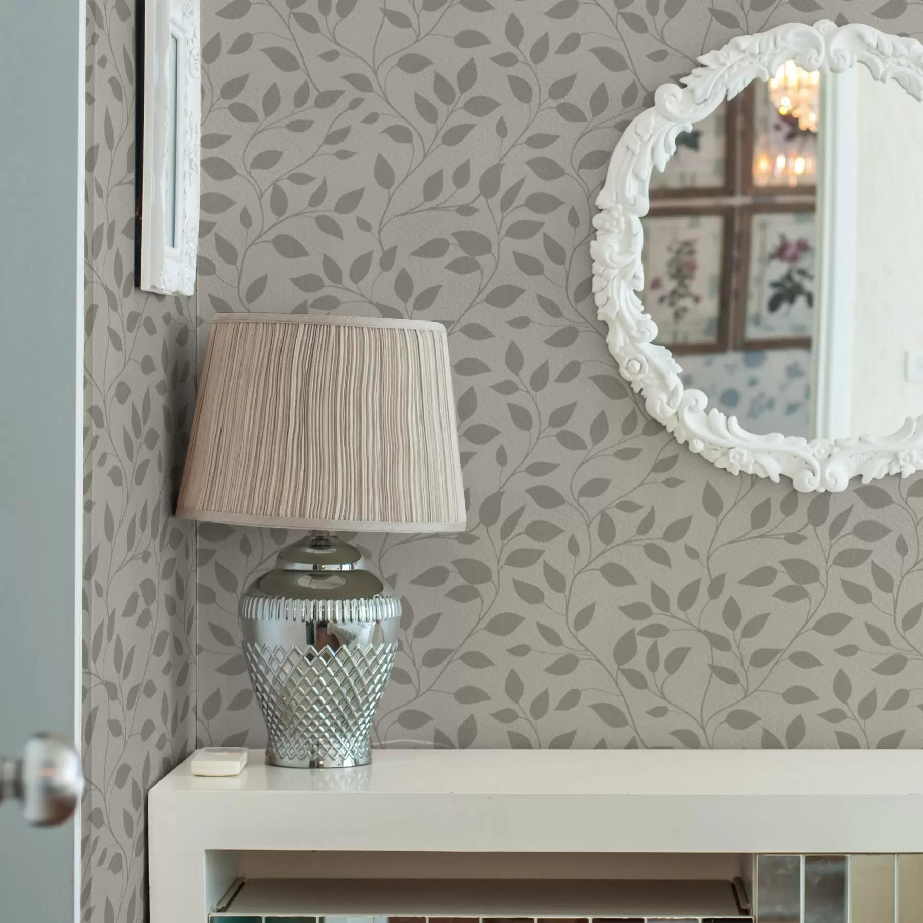 Papier peint photo Vignes monochromes sur toile finement texturée a00386