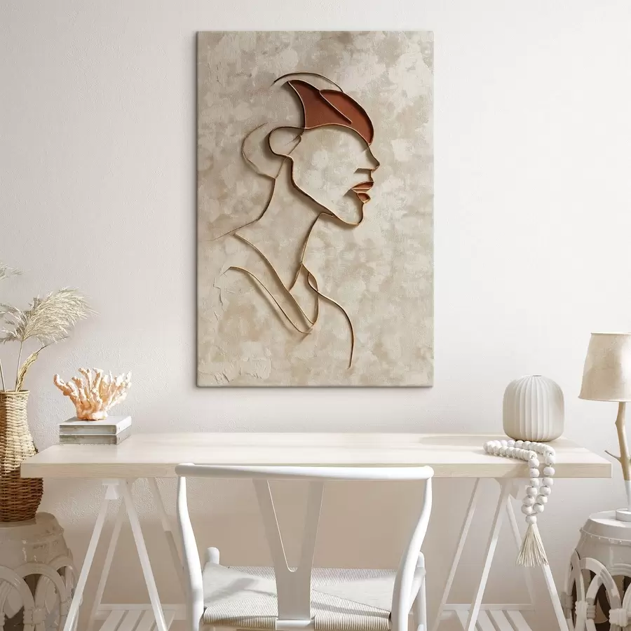  Peintures Visage féminin abstrait s45395