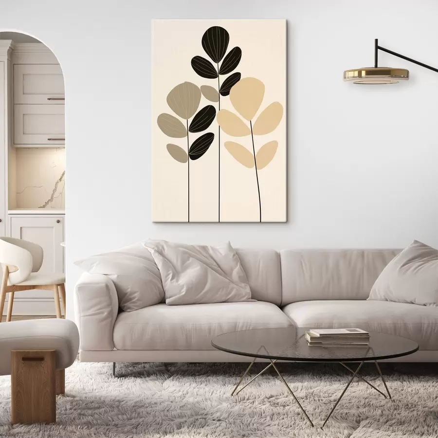 Fotobehang Minimalistische botanische illustratie s45400