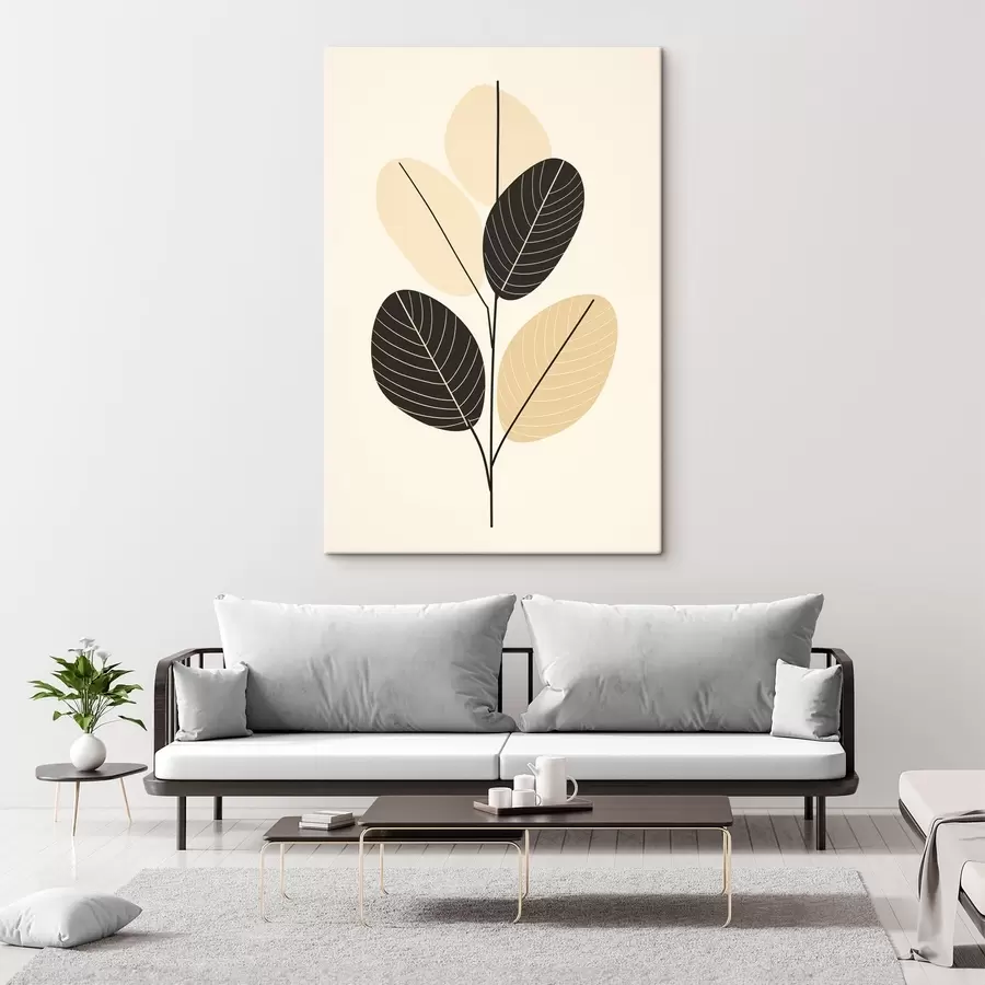  Schilderijen Abstracte compositie met gestructureerde ovale vormen op een reliëfachtergrond s45402