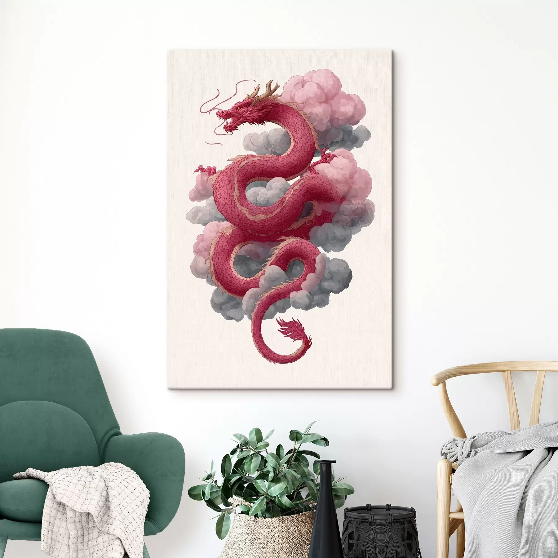  Schilderijen Draak in Chinese stijl s45412