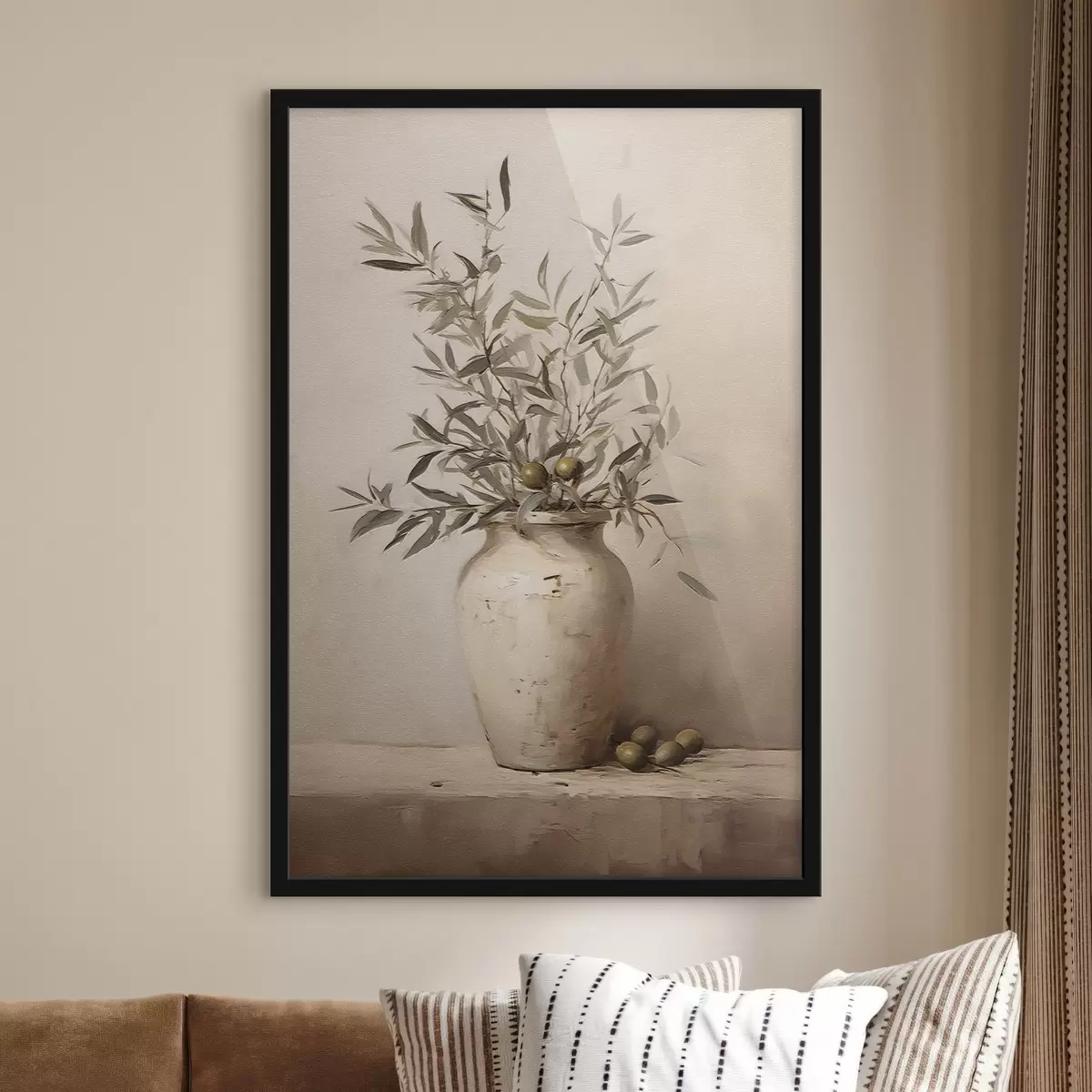 Affiche Motifs de feuilles dans un vase f45382