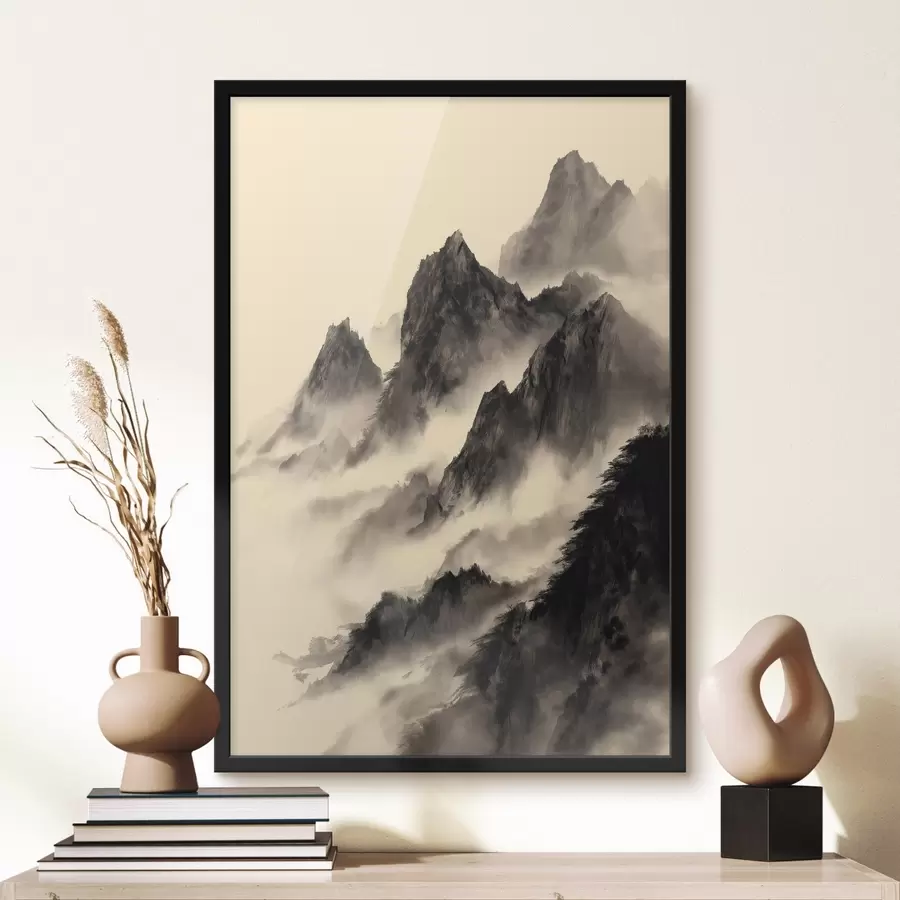 Fotobehang Bergen in Chinese stijl f45383