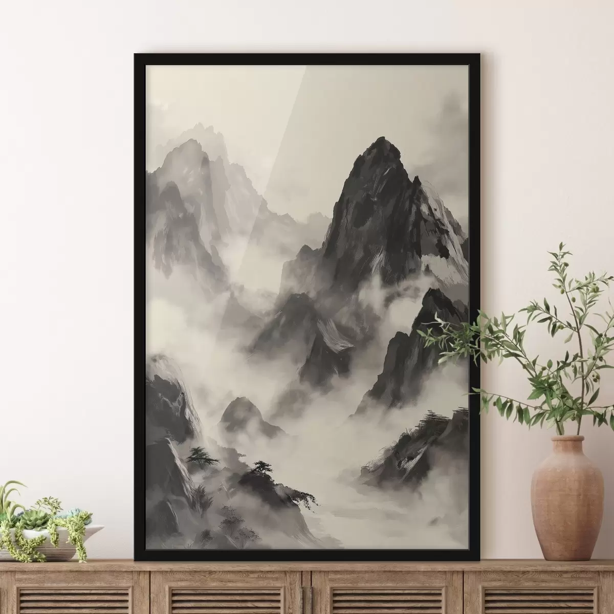 Affiche Montagnes en style chinois f45384