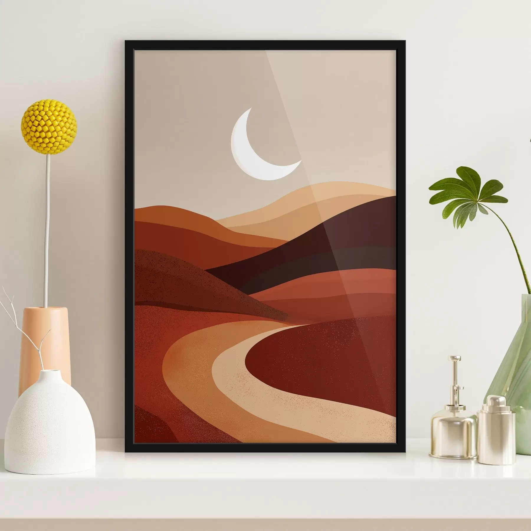 Fotobehang Zon en bergen f45393