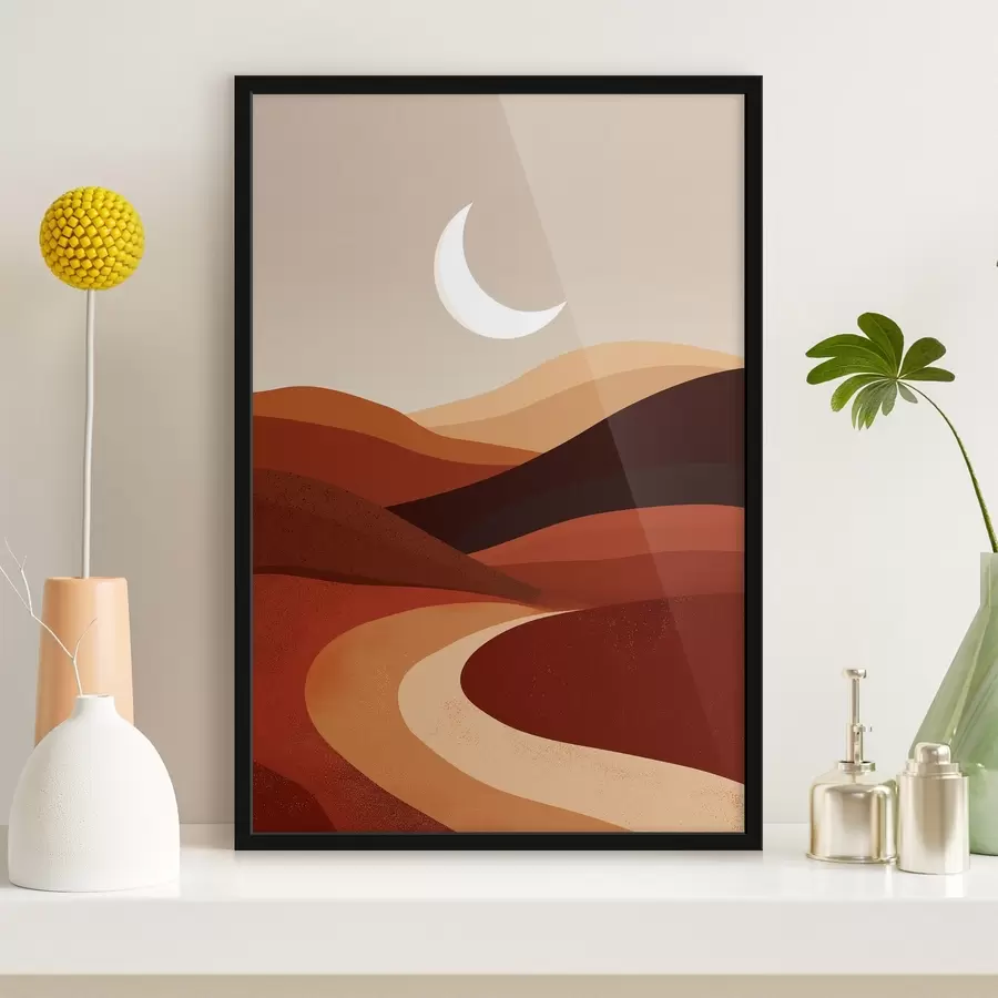 Fotobehang Zon en bergen f45393