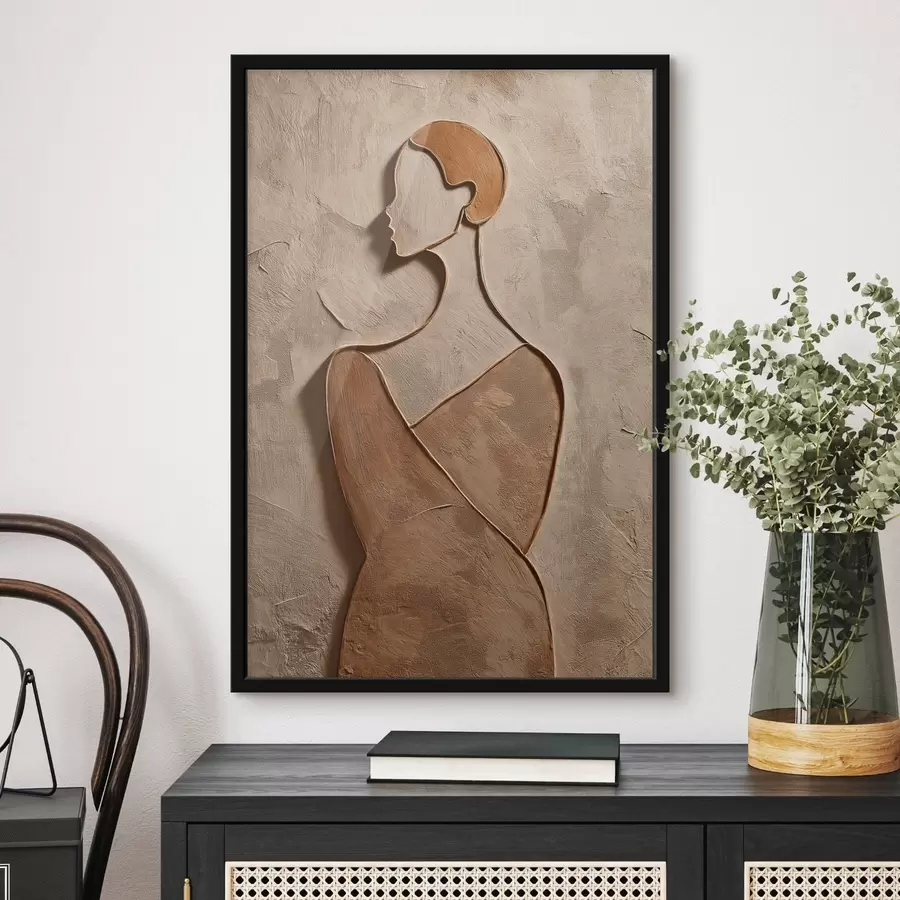 Fotobehang Abstract vrouwelijk gezicht f45396