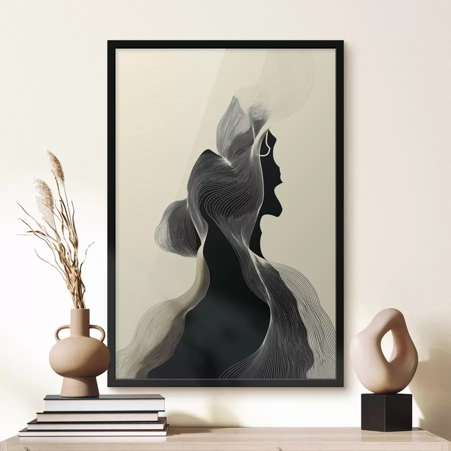 Fotobehang Dans van lijnen f45413