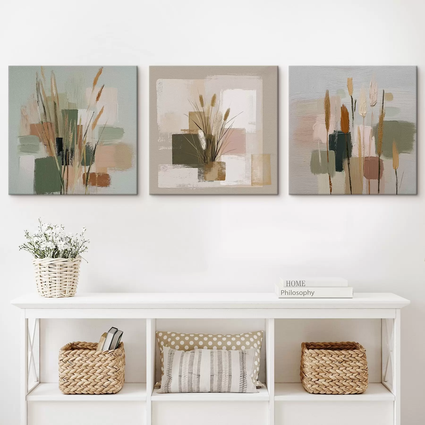  Peintures Composition de fleurs et coups de pinceau délicats m00594