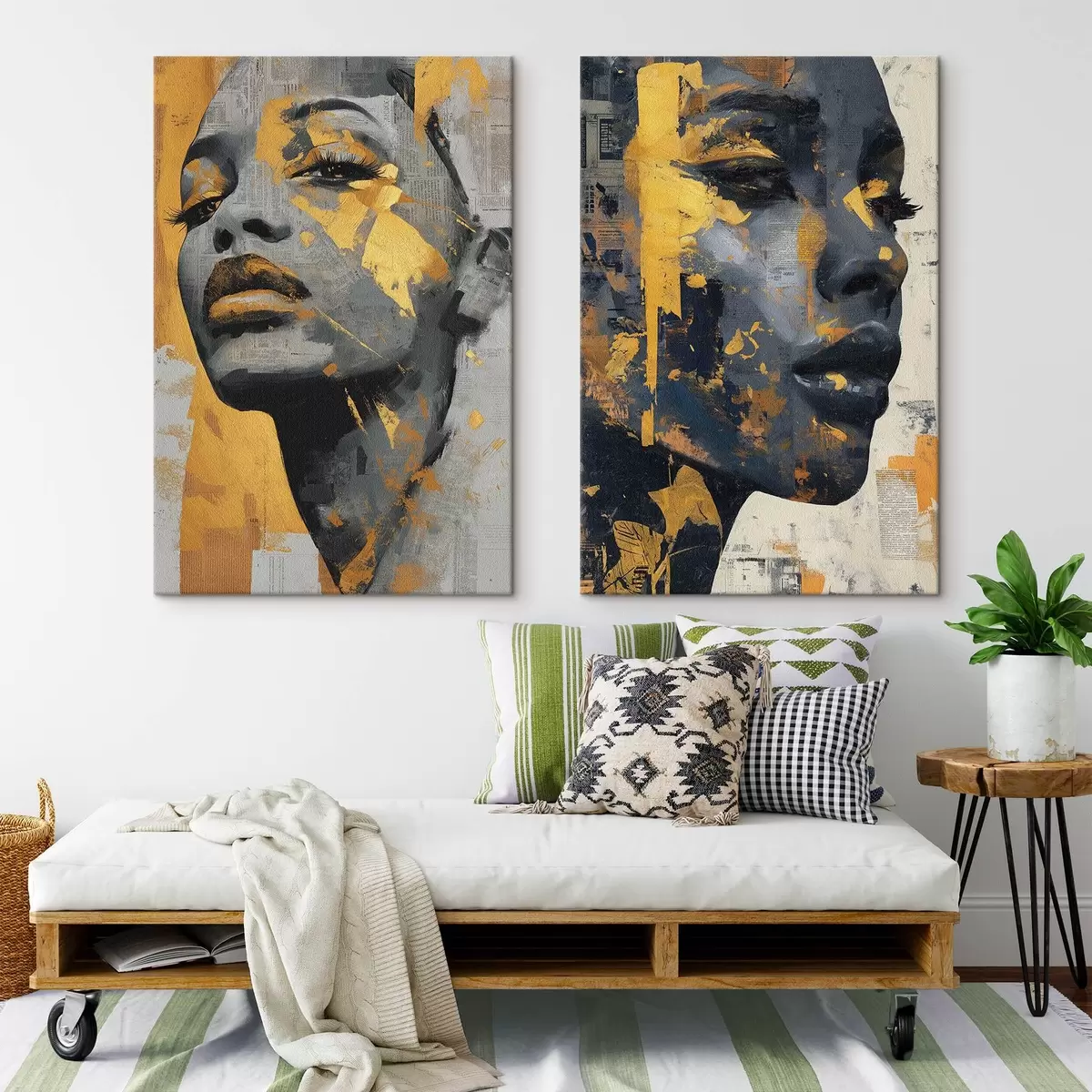  Schilderijen Abstract vrouwelijk gezicht m00603