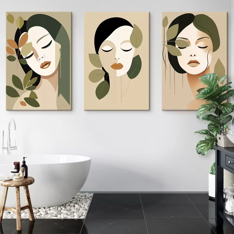  Peintures Visages de filles m00605