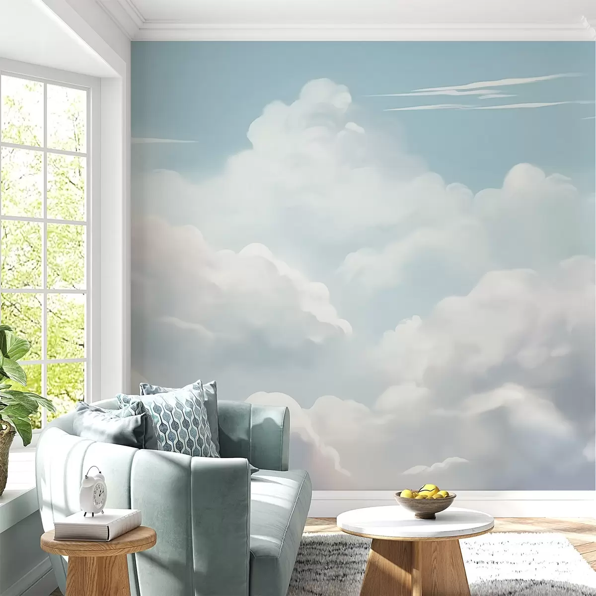 Fotobehang Wolken w04406