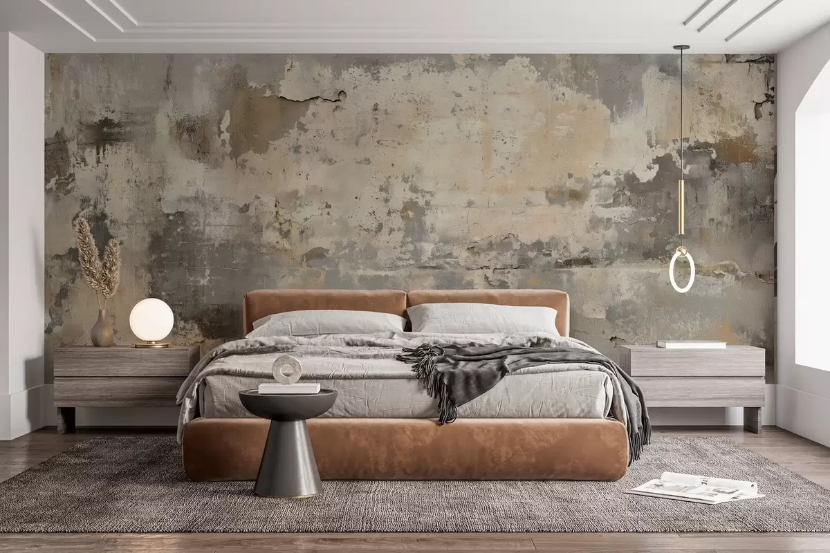 Papier peint photo imitation d'un mur ancien texturé w04311