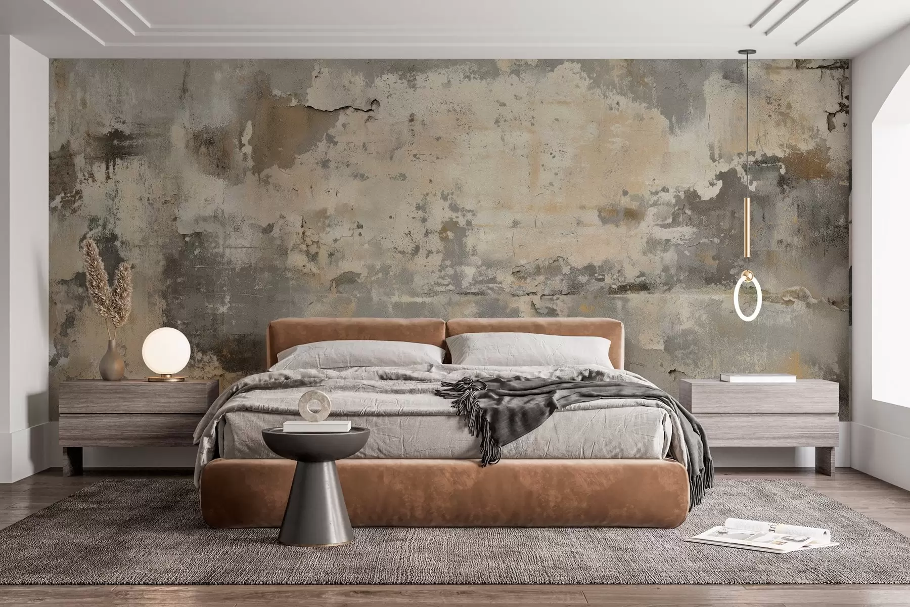 Papier peint photo imitation d'un mur ancien texturé w04311