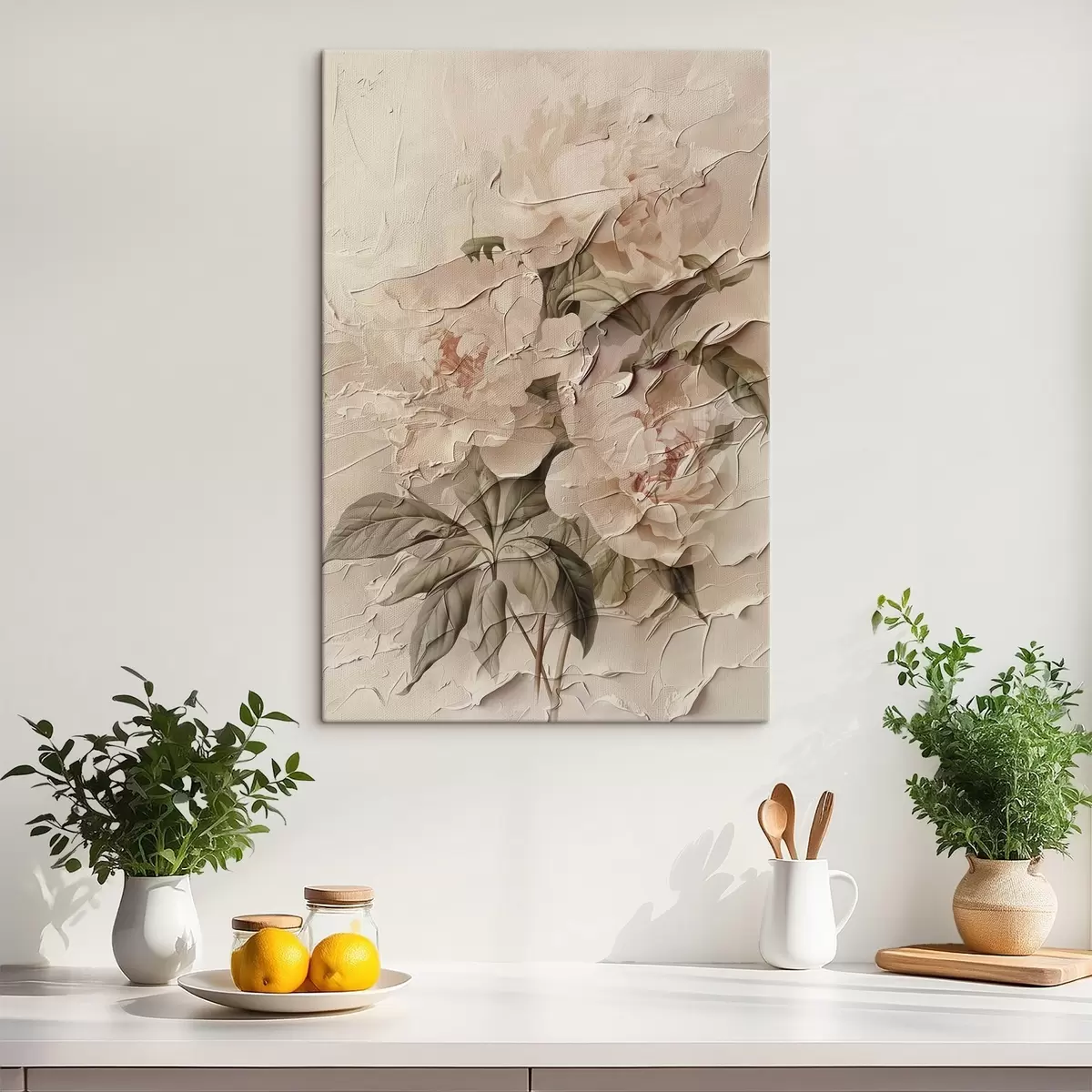  Peintures Bouquet de pivoines en style aquarelle sur fond clair s45336