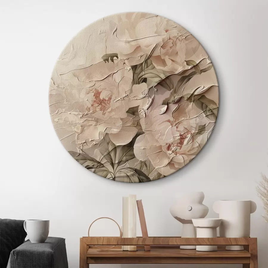  Peintures Bouquet de pivoines en style aquarelle sur fond clair r45336