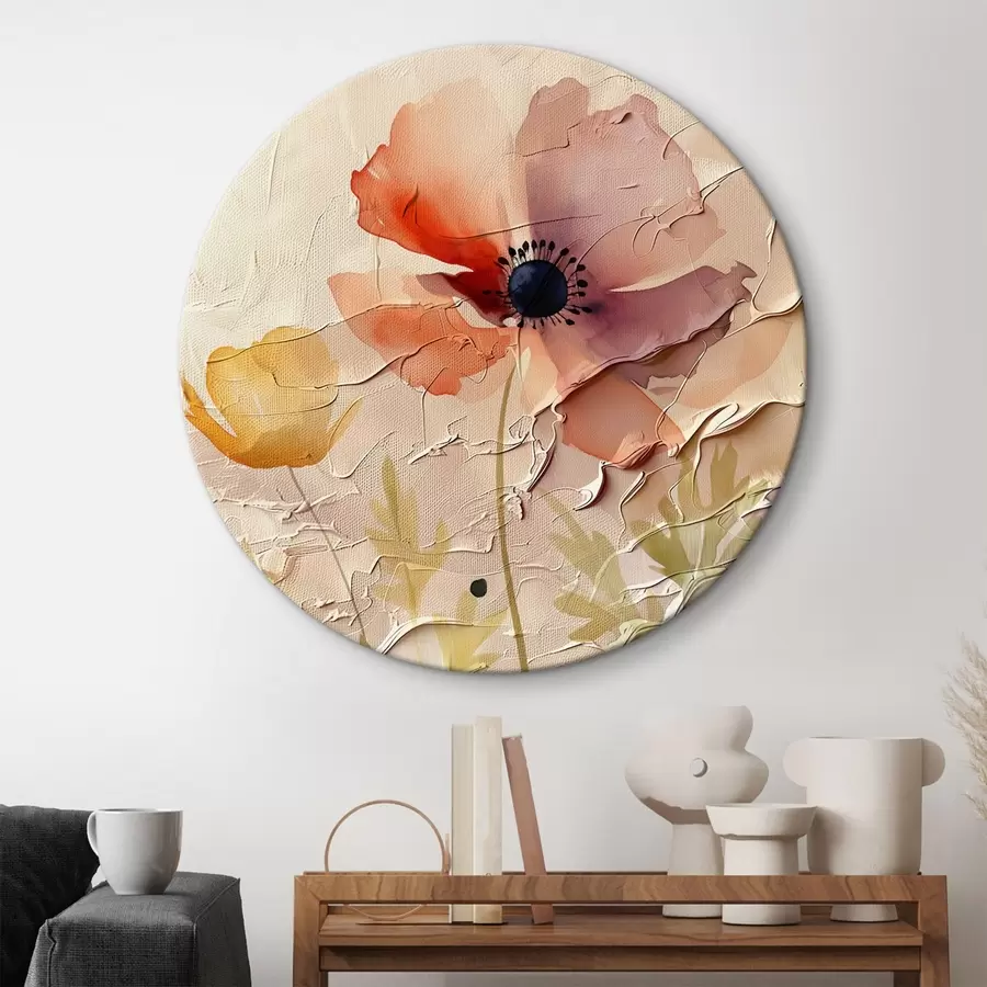  Peintures Arrangement de fleurs translucides sur fond clair r45338