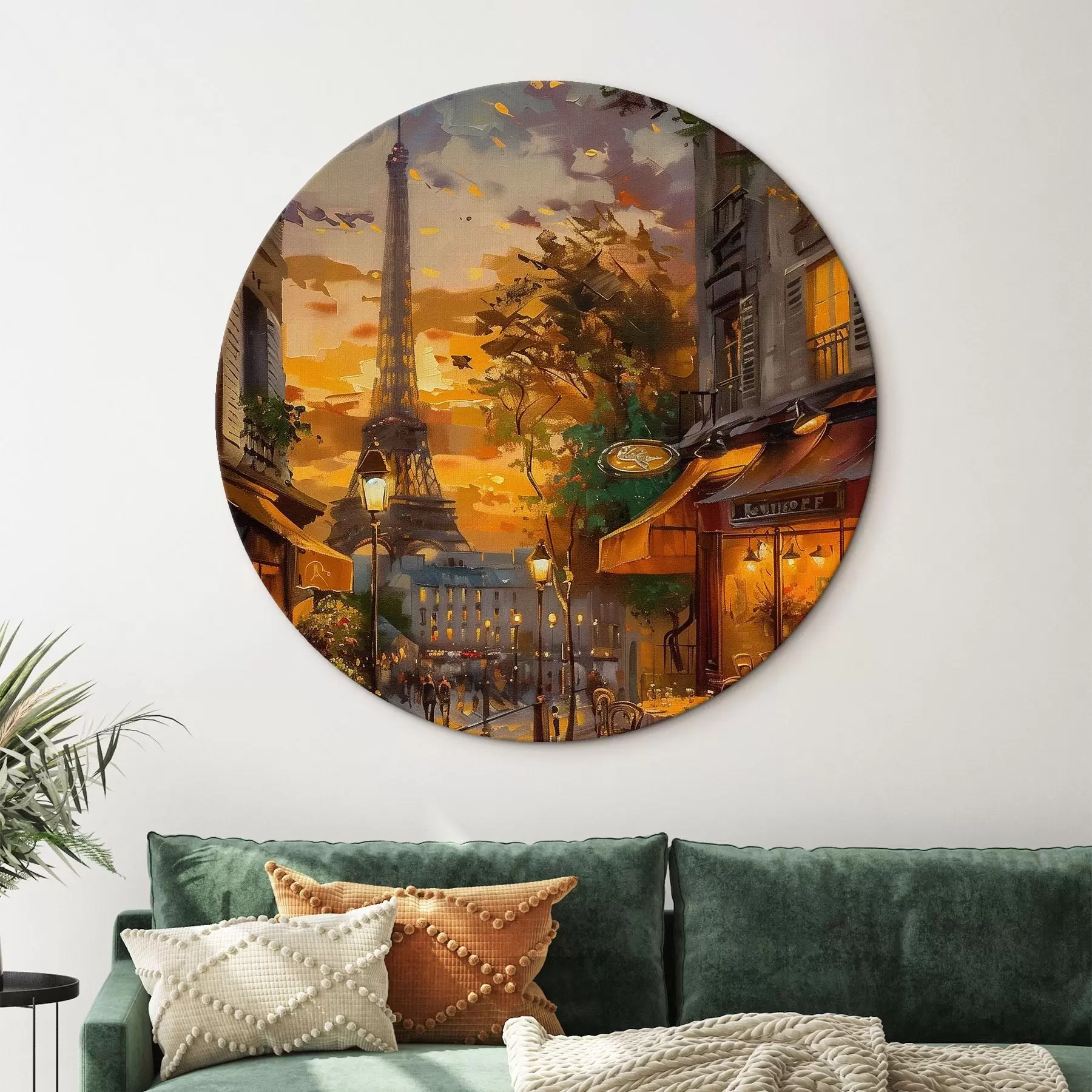  Peintures Rue de Paris, peinture à l'huile effet r45340