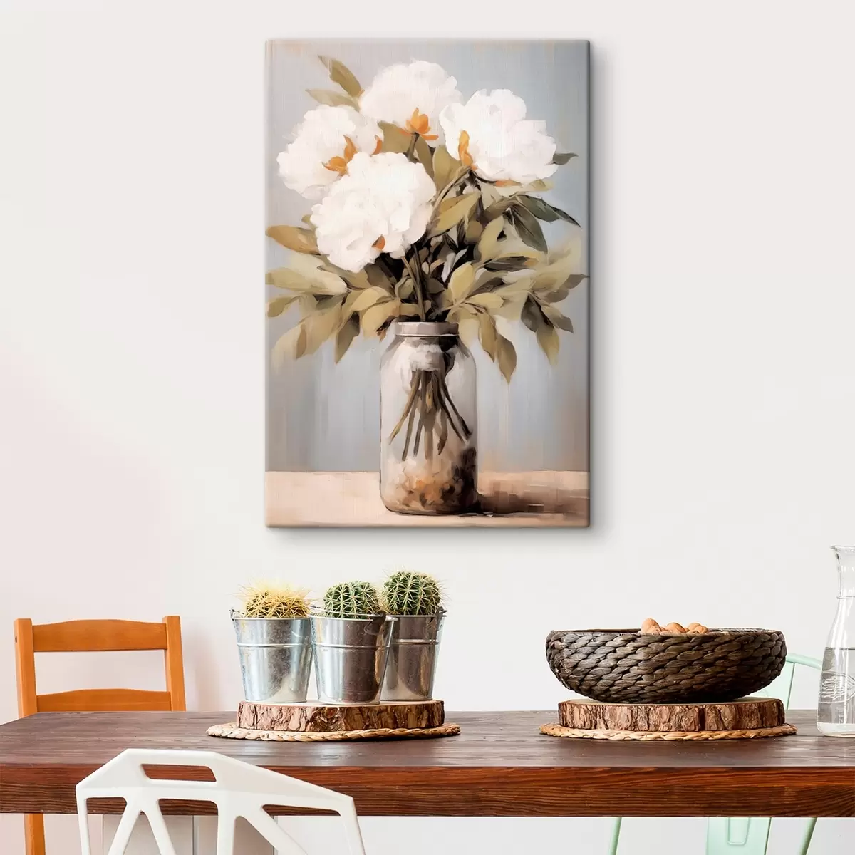  Peintures Bouquet de pivoines dans un vase s45422