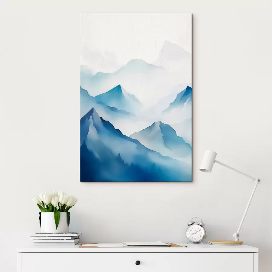  Peintures Montagnes dans le brouillard s45424