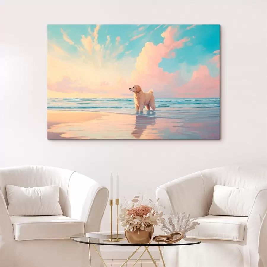  Peintures Retriever au bord de la mer s45425