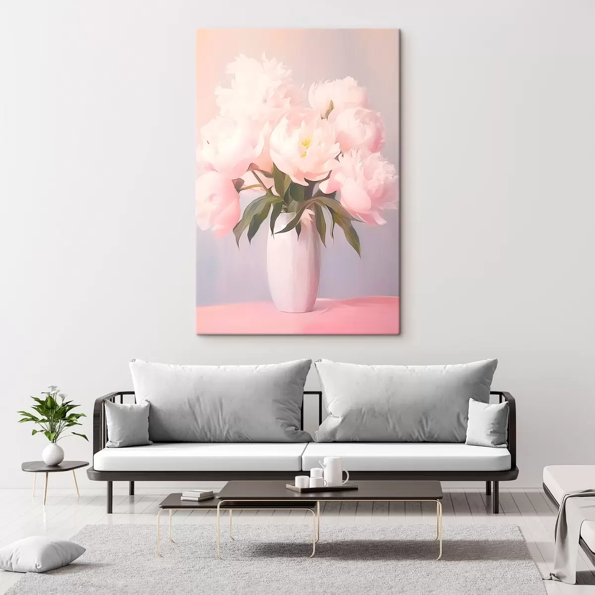  Peintures Bouquet de pivoines dans un vase s45432
