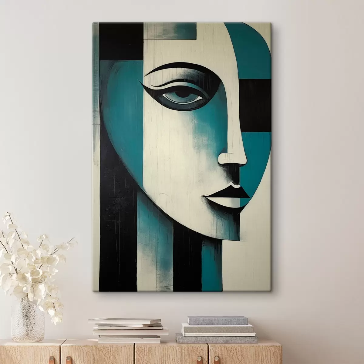  Peintures Portrait féminin abstrait s45436