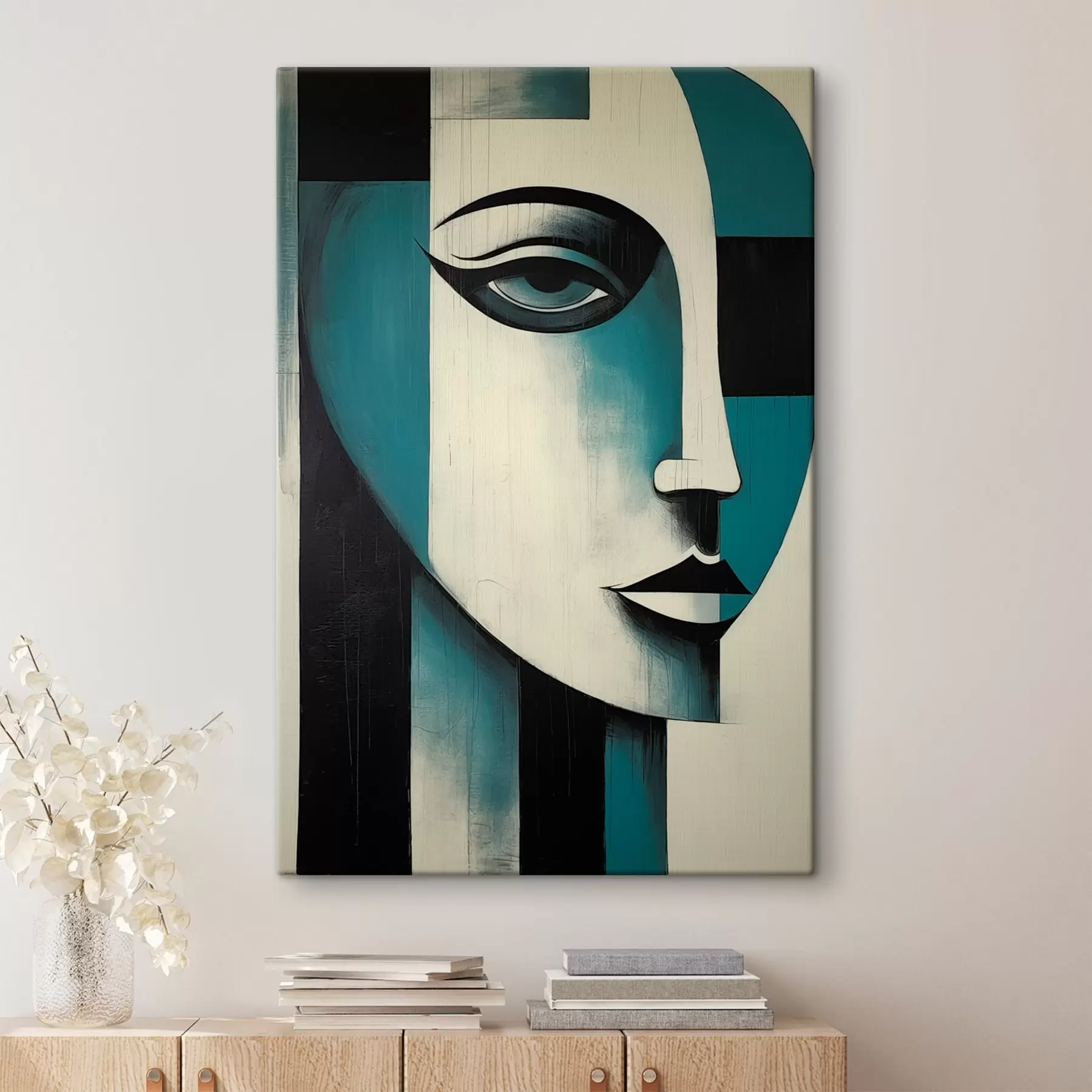  Schilderijen Abstract vrouwenportret s45436