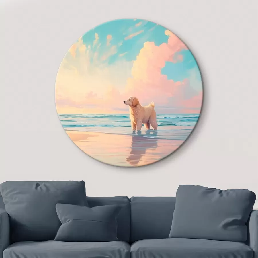 Peintures Retriever au bord de la mer r45425