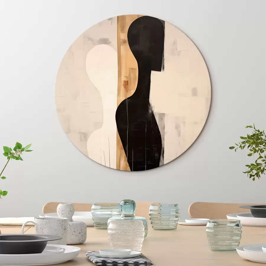  Schilderijen Silhouet van twee figuren r45429