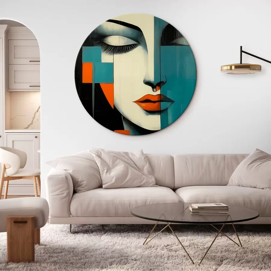  Schilderijen Abstract vrouwenportret r45438