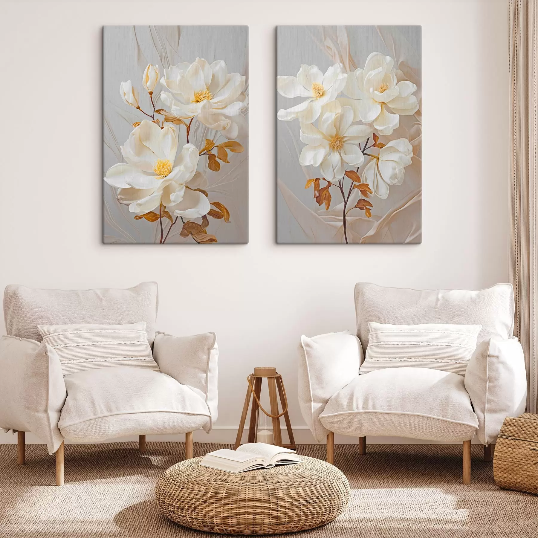  Schilderijen Gevoelige abstracte bloemen m00611