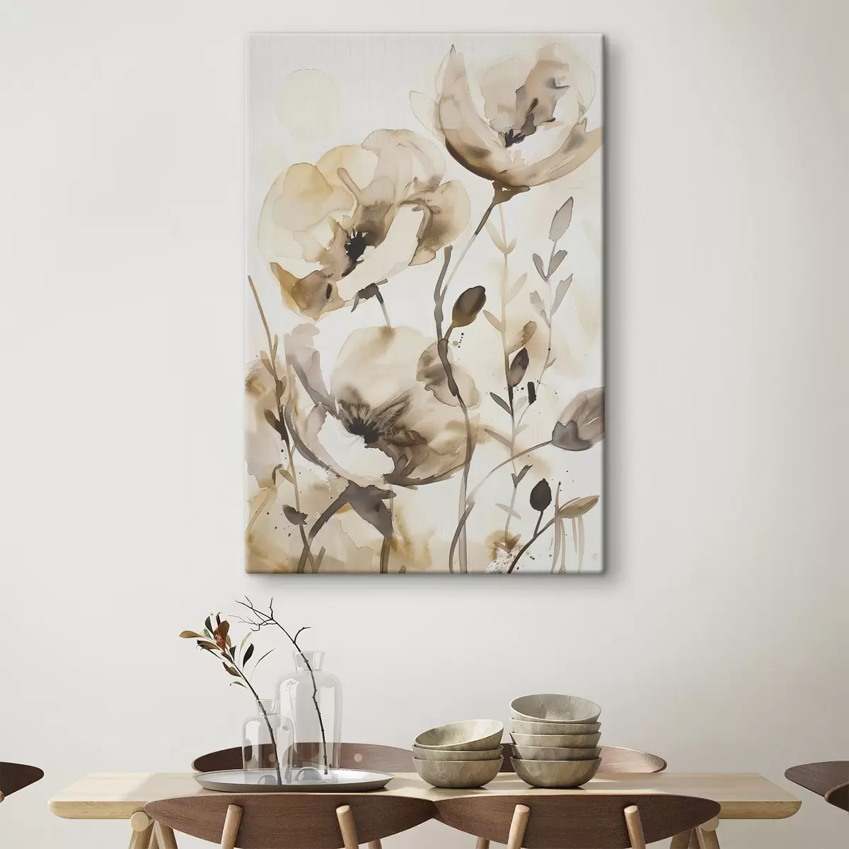  Peintures Fleurs en style aquarelle s45364