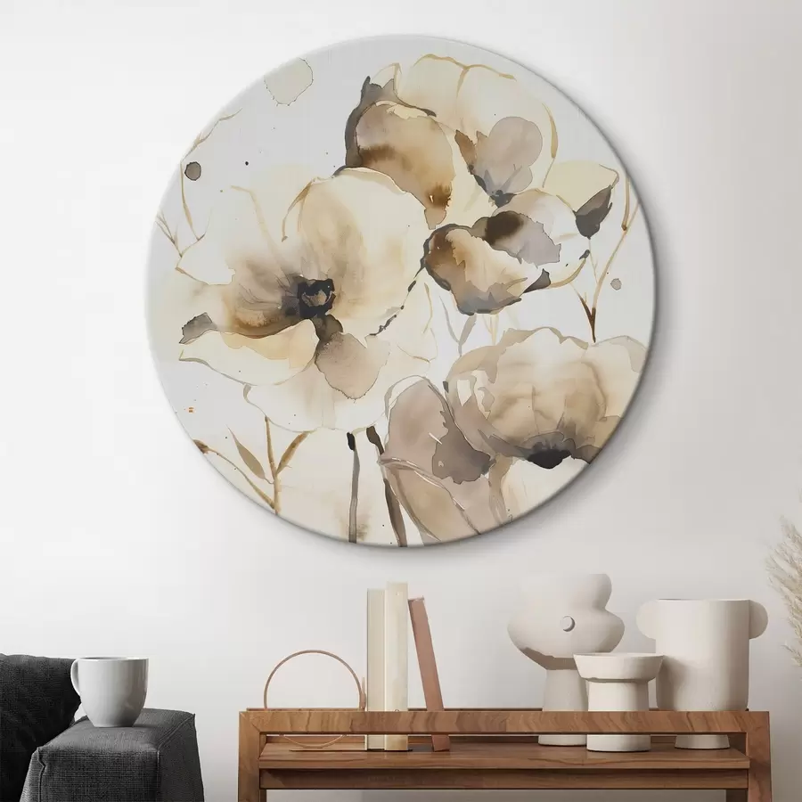  Peintures Fleurs en style aquarelle r45365