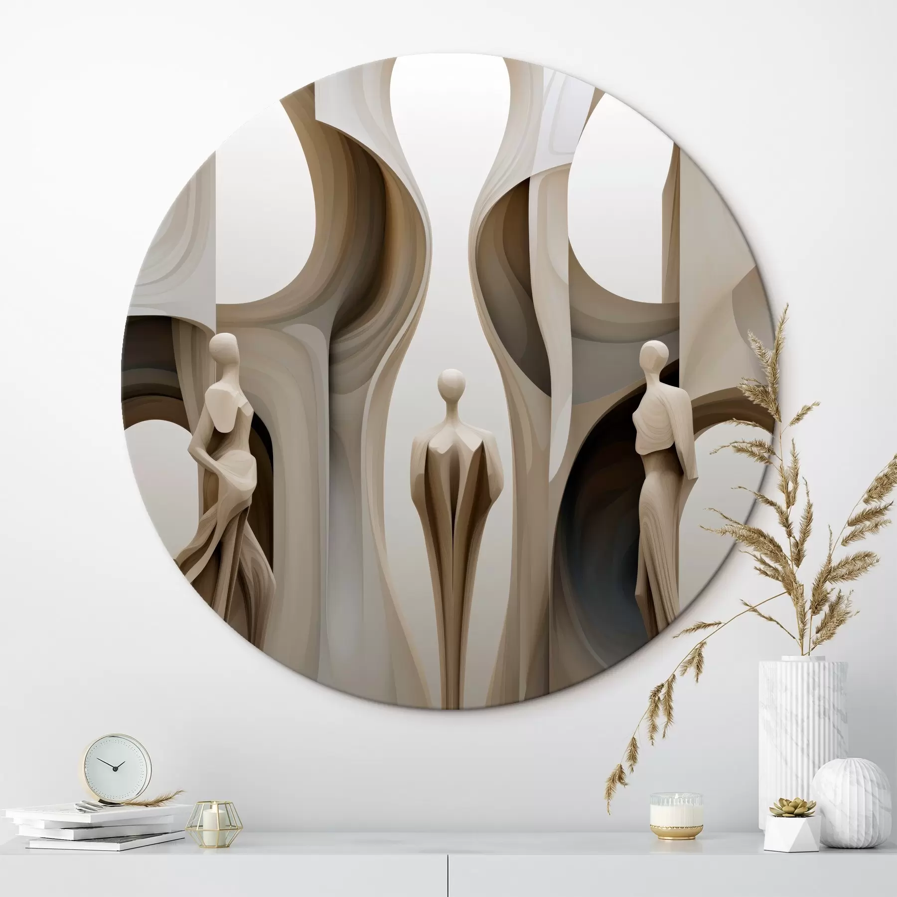  Schilderijen Abstractie met silhouetten r45371