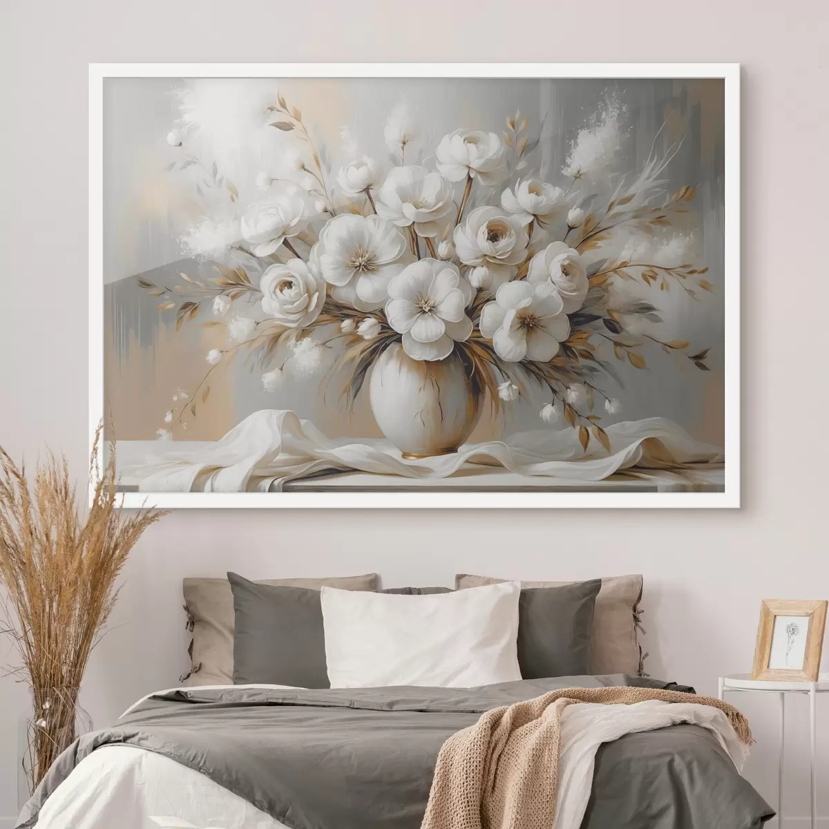 Affiche Un délicat bouquet de fleurs dans un vase f45375