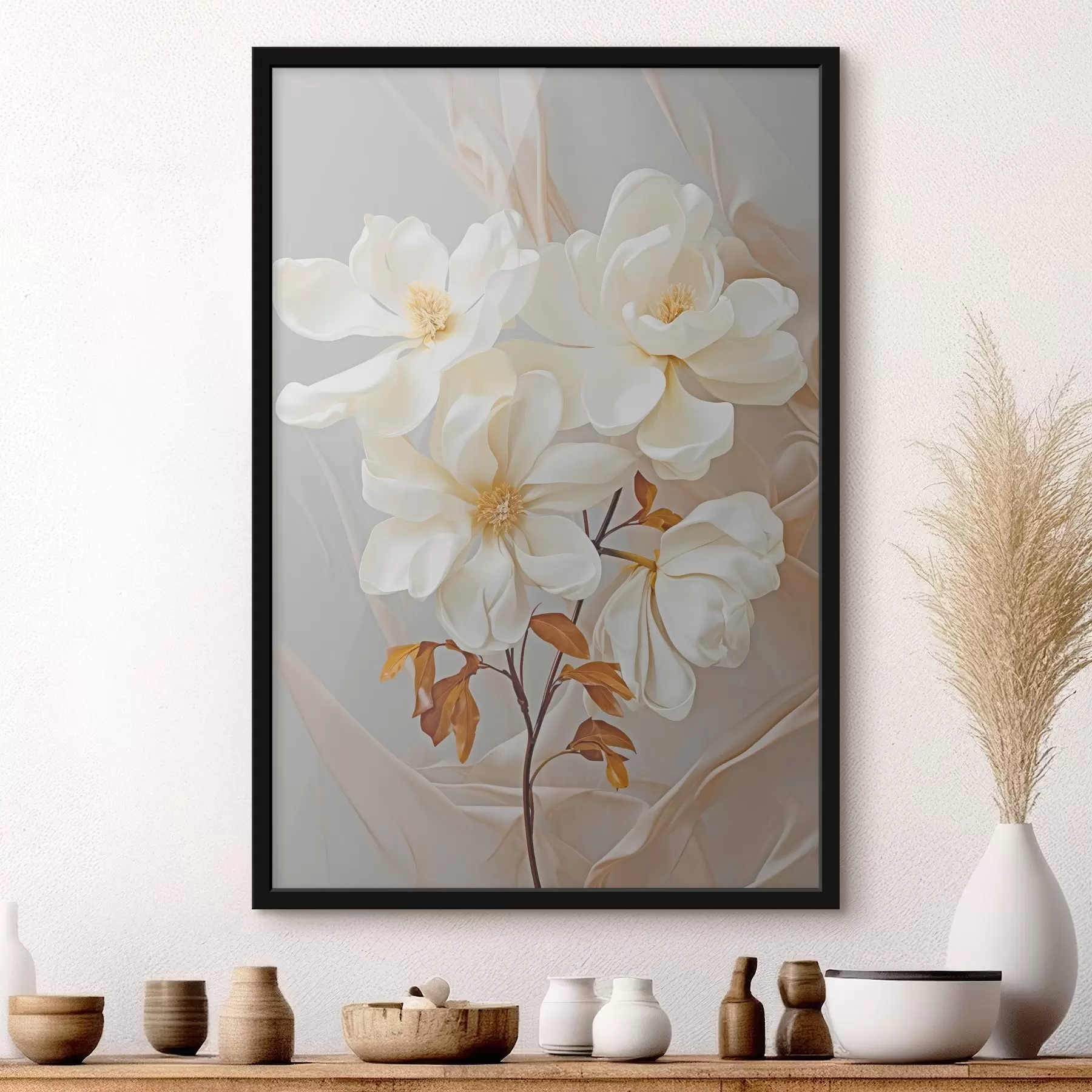 Fotobehang Gevoelige abstracte bloemen f45378