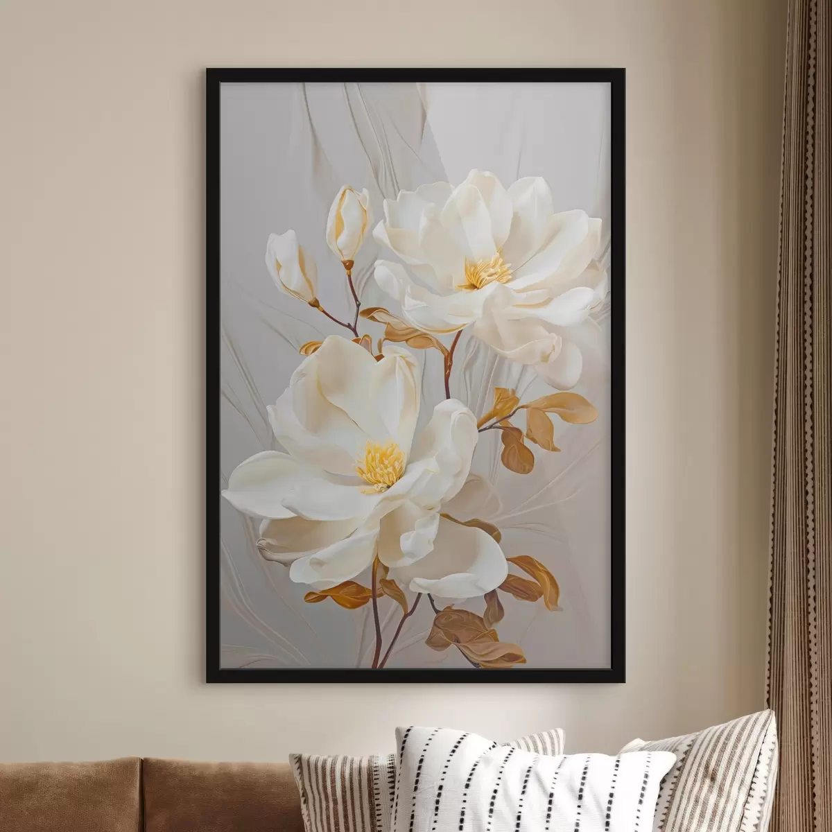 Affiche Fleurs abstraites délicates f45446