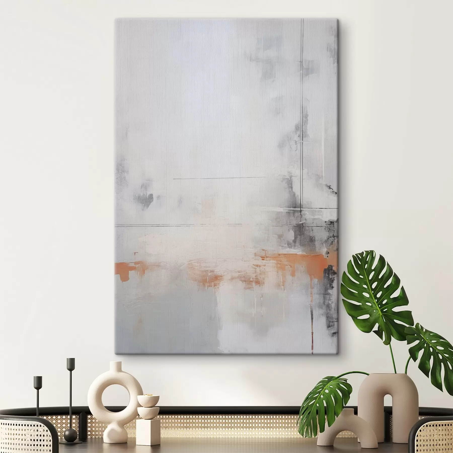  Peintures Abstraction moderne avec imitation de texture usée s45451