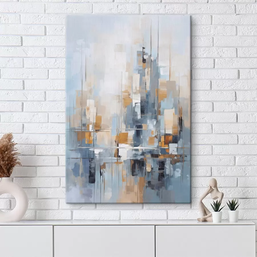  Schilderijen Abstractie imitatie van penseelstreken s45455