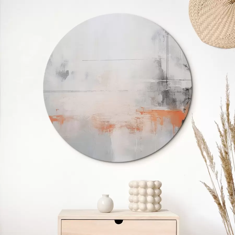  Schilderijen Moderne abstractie met imitatie van versleten textuur r45451