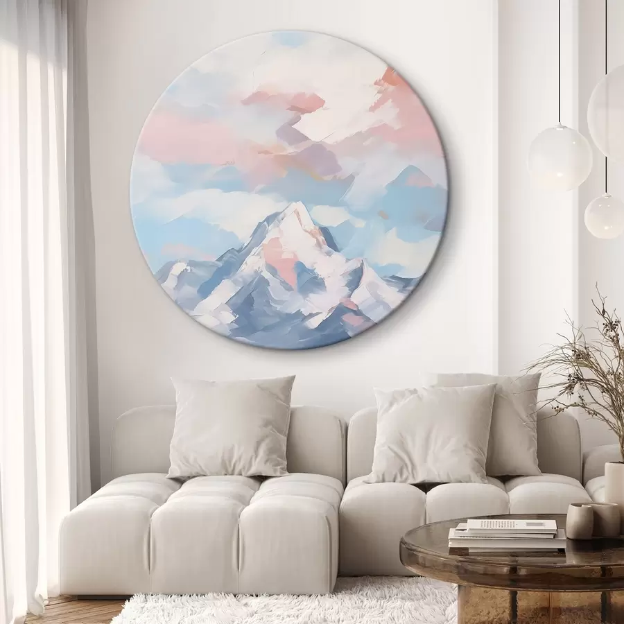  Schilderijen Berg tegen de lucht met wolken r45458