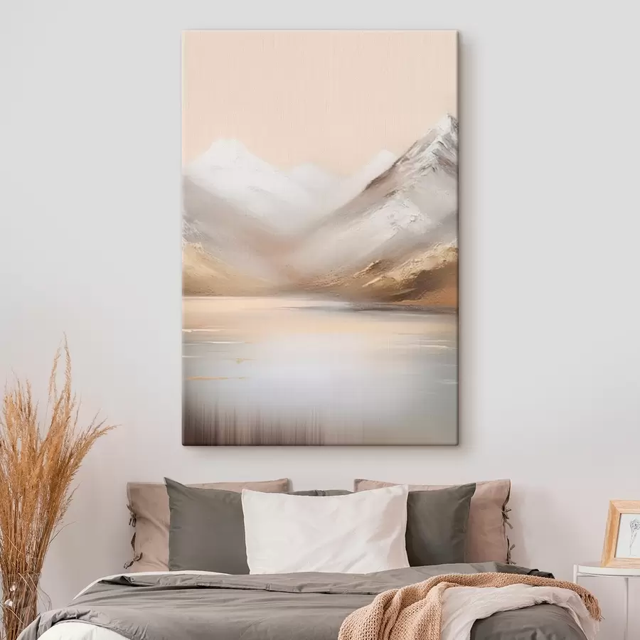  Peintures Lac de montagne à l'aube s45465